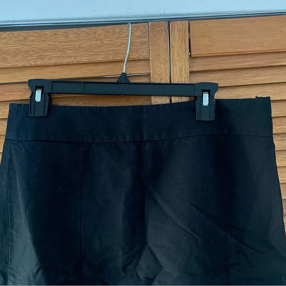 Ann Taylor Loft Women’s Linen Knee Length Black Skirt Size 10 - Picture 2 of 6